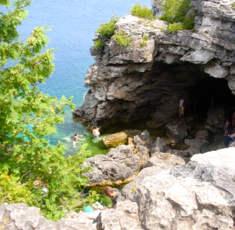 A cave on the Georgian Bay Coast, Bruce Trail
