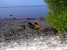 Kayaks ready for another day